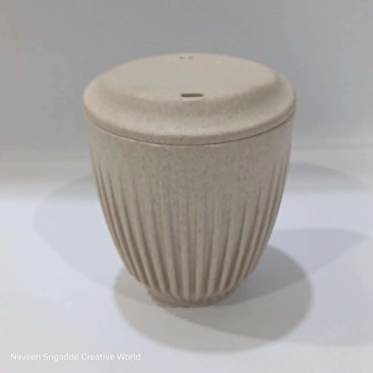 Made with Rice Husk Coffee Mug with Lid | Tea Cup Set | 350 ml