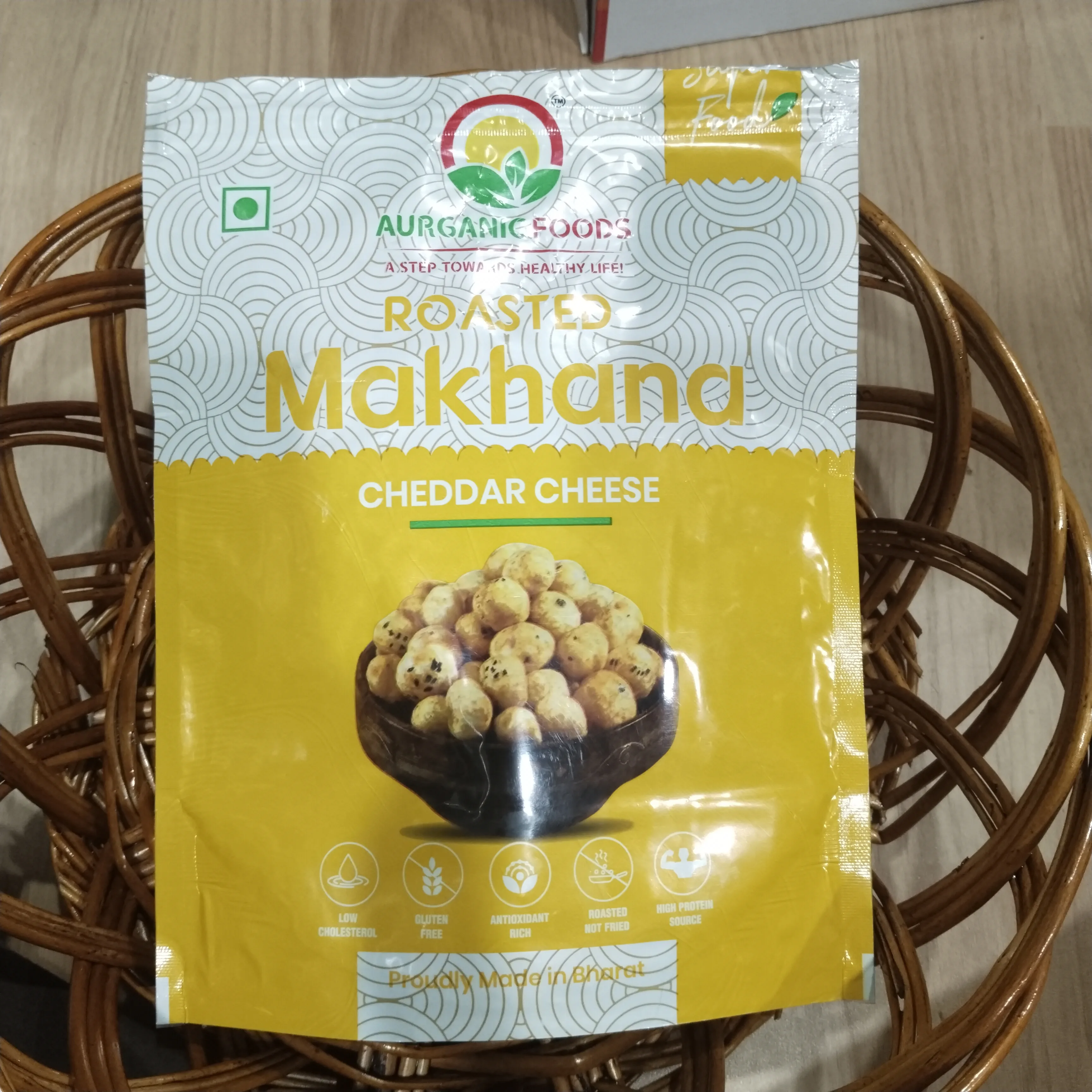 Roasted Makhana Cheddar Cheese
