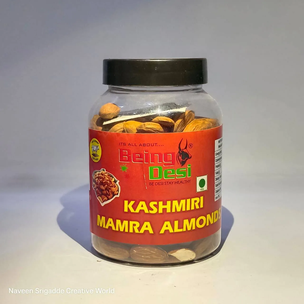 Being Desi Kashmiri Mamra Almonds – 250g | Premium Organic Dry Fruits
