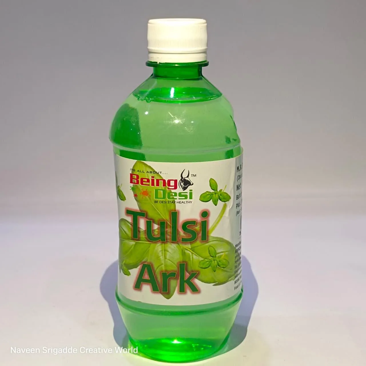 Being Desi Tulsi Ark – 500ml | Natural Immunity Booster | Distilled Tulsi Water