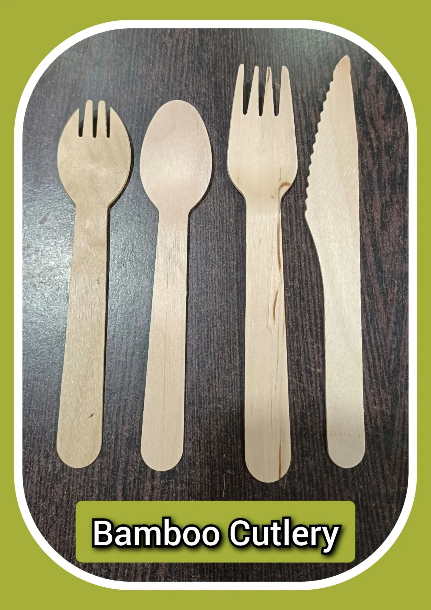 Bamboo Cutlery 20 Sets (4 pieces per pack)