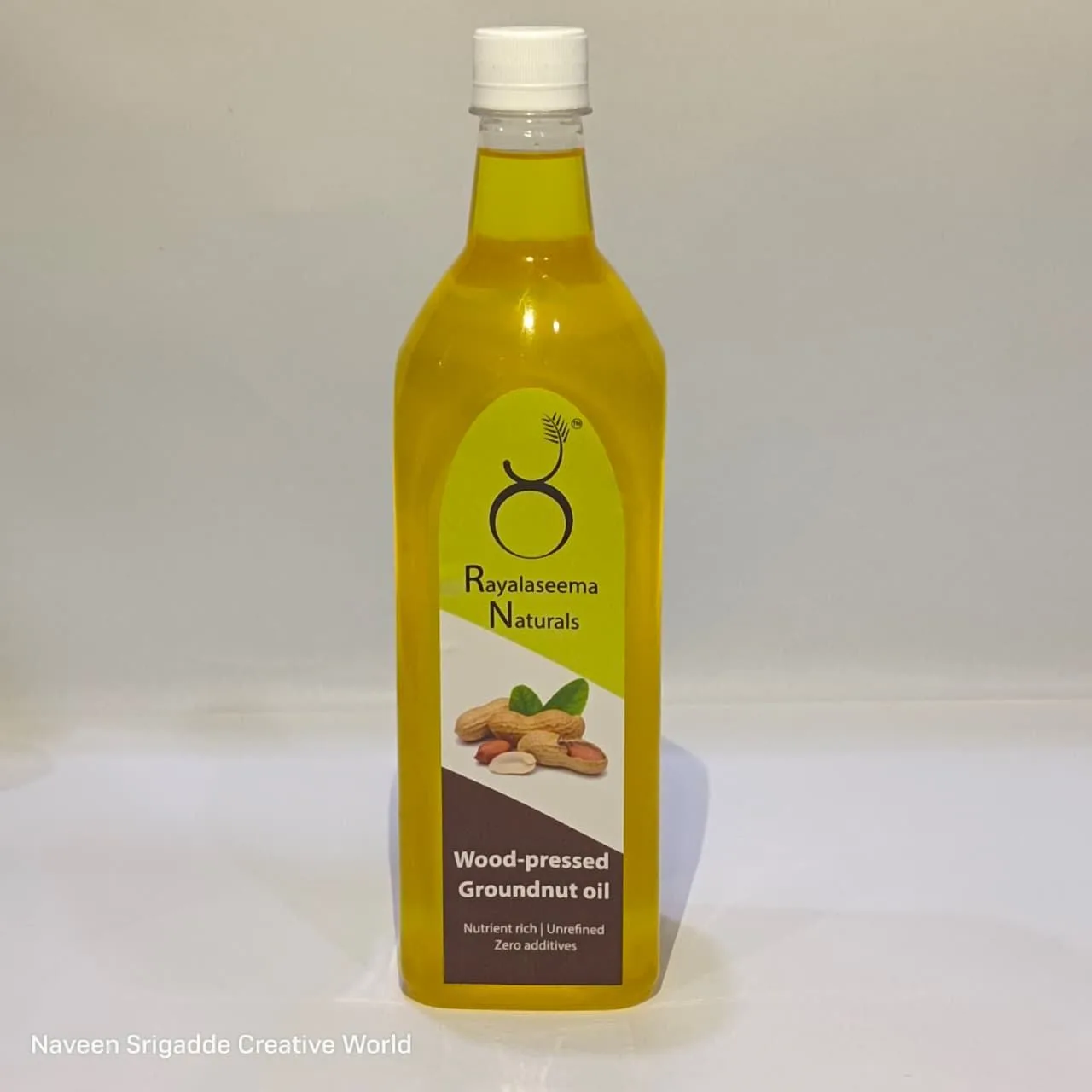 Wood Pressed Groundnut Oil - Rayalaseema Naturals 100% Natural